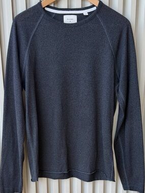 Billy Reid Dark Charcoal Crewneck Sweater